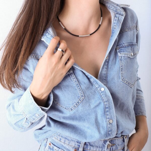 anillo_plata de ley_caucho_ajustable_negro_seyart_4