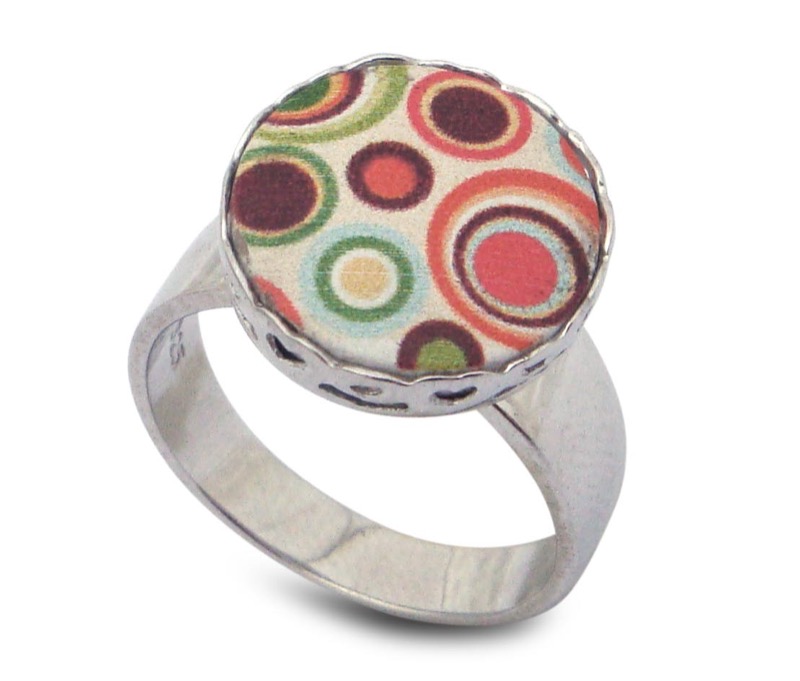 anillo de plata de ley WOODSTOCK