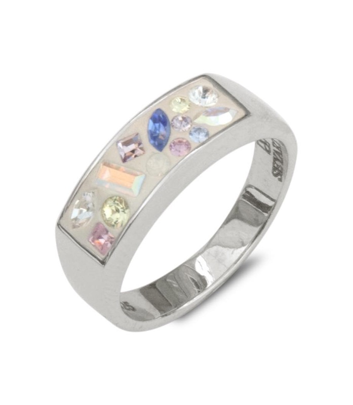 anillo de plata de ley SOFT RAINBOW