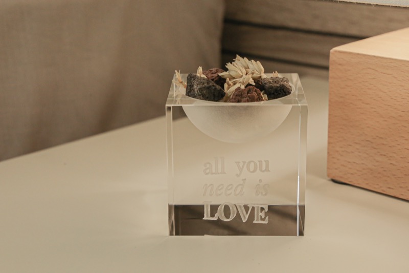 CUBO DE CRISTAL "AROMA" - Imagen 8