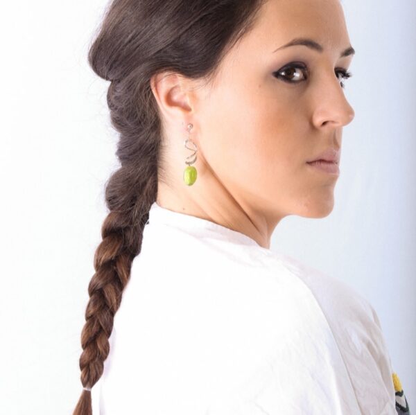 pendientes_largos_plata de ley_cristal de murano_verde_seyart_2