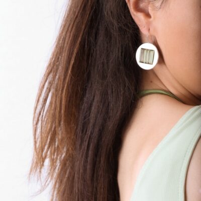 pendientes_plata_verde_disco_seyart_4